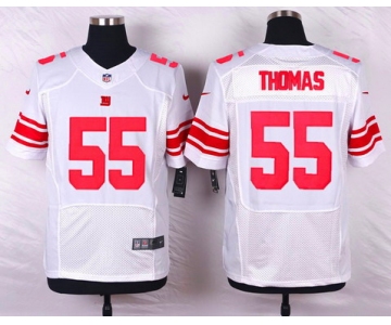 Men's New York Giants #55 J. T. Thomas White Road NFL Nike Elite Jersey