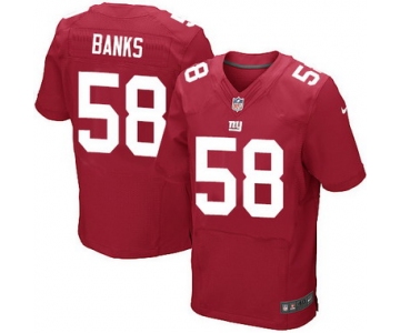 Men's New York Giants #58 Owamagbe Odighizuwa Red Alternate NFL Nike Elite Jersey