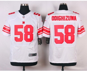 Men's New York Giants #58 Owamagbe Odighizuwa White Road NFL Nike Elite Jersey