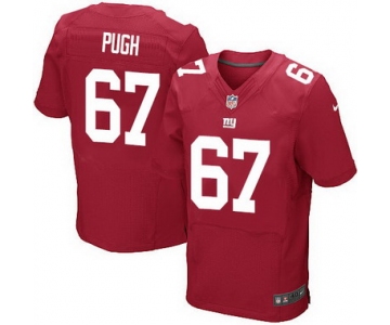 Men's New York Giants #67 Justin Pugh Red Alternate NFL Nike Elite Jersey