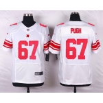 Men's New York Giants #67 Justin Pugh White Road NFL Nike Elite Jersey