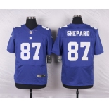 Men's New York Giants #87 Sterling Shepard Royal Blue Team Color NFL Nike Elite Jersey