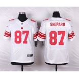 Men's New York Giants #87 Sterling Shepard White Road NFL Nike Elite Jersey