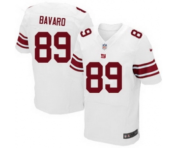 Men's New York Giants #89 Mark Bavaro White Road NFL Nike Elite Jersey