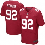 Men's New York Giants #92 Michael Strahan Red Alternate NFL Nike Elite Jersey