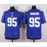 Men's New York Giants #95 Johnathan Hankins Royal Blue Team Color NFL Nike Elite Jersey