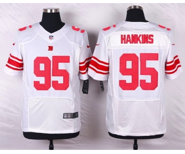 Men's New York Giants #95 Johnathan Hankins White Road NFL Nike Elite Jersey