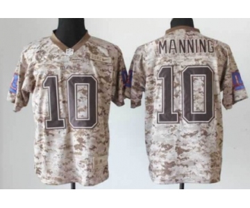 Nike New York Giants #10 Eli Manning 2013 USMC Camo Elite Jersey