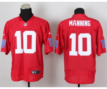 Nike New York Giants #10 Eli Manning 2014 QB Red Elite Jersey