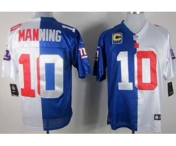 Nike New York Giants #10 Eli Manning Blue/White Two Tone Elite Jersey