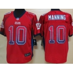 Nike New York Giants #10 Eli Manning Drift Fashion Red Elite Jersey