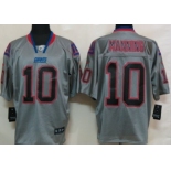 Nike New York Giants #10 Eli Manning Lights Out Gray Elite Jersey