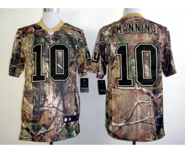 Nike New York Giants #10 Eli Manning Realtree Camo Elite Jersey