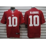 Nike New York Giants #10 Eli Manning Red Elite Jersey