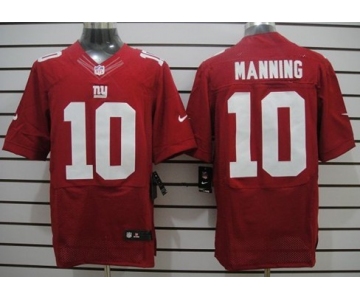 Nike New York Giants #10 Eli Manning Red Elite Jersey
