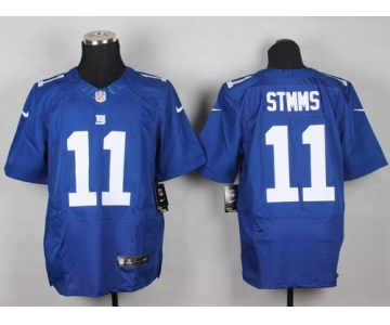 Nike New York Giants #11 Phil Simms Blue Elite Jersey