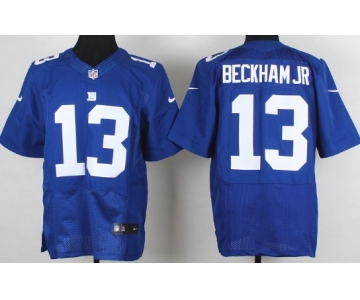 Nike New York Giants #13 Odell Beckham Jr Blue Elite Jersey