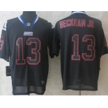 Nike New York Giants #13 Odell Beckham Jr Lights Out Black Elite Jersey