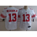 Nike New York Giants #13 Odell Beckham Jr White Elite Jersey