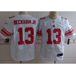 Nike New York Giants #13 Odell Beckham Jr White Elite Jersey
