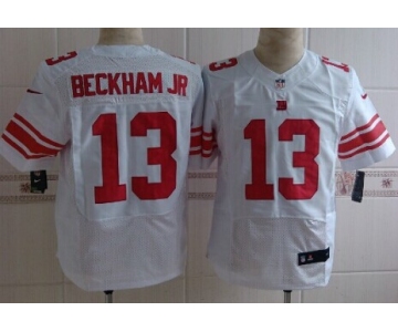 Nike New York Giants #13 Odell Beckham Jr White Elite Jersey