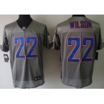 Nike New York Giants #22 David Wilson Gray Shadow Elite Jersey