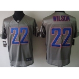 Nike New York Giants #22 David Wilson Gray Shadow Elite Jersey