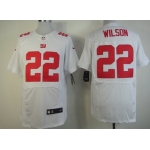 Nike New York Giants #22 David Wilson White Elite Jersey