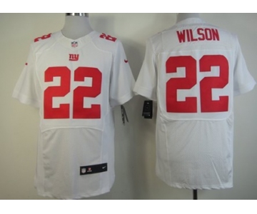 Nike New York Giants #22 David Wilson White Elite Jersey