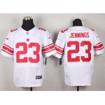 Nike New York Giants #23 Rashad Jennings White Elite Jersey