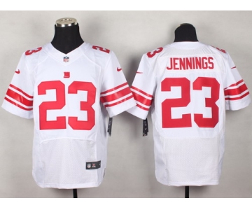 Nike New York Giants #23 Rashad Jennings White Elite Jersey