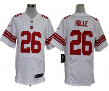 Nike New York Giants #26 Antrel Rolle White Elite Jersey