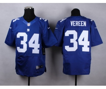 Nike New York Giants #34 Shane Vereen Blue Elite Jersey