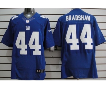 Nike New York Giants #44 Ahmad Bradshaw Blue Elite Jersey