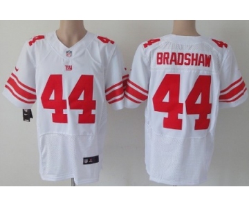 Nike New York Giants #44 Ahmad Bradshaw White Elite Jersey