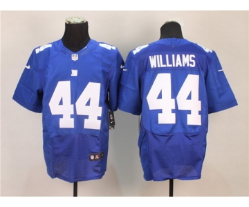 Nike New York Giants #44 Andre Williams Blue Elite Jersey