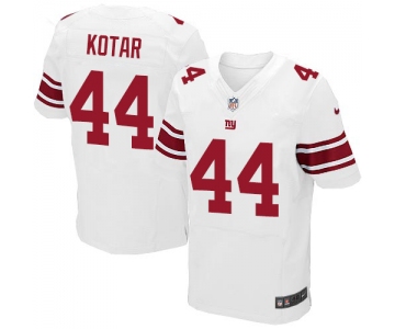 Nike New York Giants #44 Doug Kotar White Men's Stitched NFL Elite Jersey