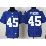 Nike New York Giants #45 Henry Hynoski Blue Elite Jersey