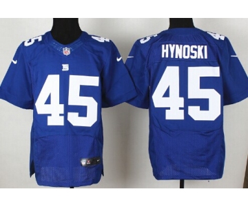 Nike New York Giants #45 Henry Hynoski Blue Elite Jersey