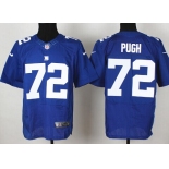 Nike New York Giants #72 Kendrick Adams Blue Elite Jersey