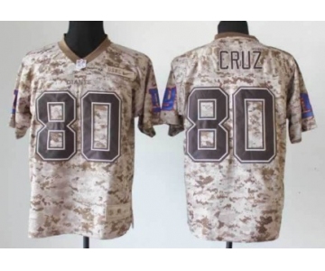 Nike New York Giants #80 Victor Cruz 2013 USMC Camo Elite Jersey