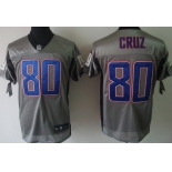 Nike New York Giants #80 Victor Cruz Gray Shadow Elite Jersey