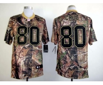 Nike New York Giants #80 Victor Cruz Realtree Camo Elite Jersey