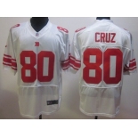 Nike New York Giants #80 Victor Cruz White Elite Jersey