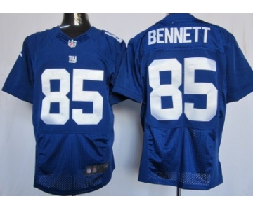 Nike New York Giants #85 Martellus Bennett Blue Elite Jersey