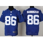Nike New York Giants #86 Mario Manningham Blue Elite Jersey