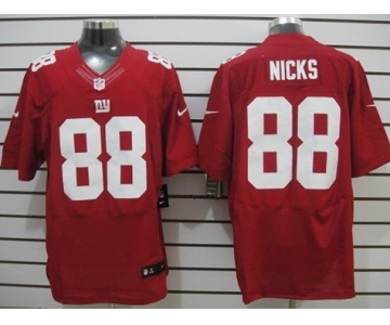 Nike New York Giants #88 Hakeem Nicks Red Elite Jersey