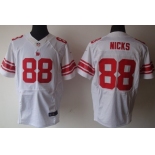 Nike New York Giants #88 Hakeem Nicks White Elite Jersey