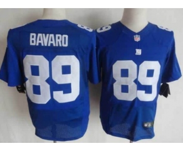 Nike New York Giants #89 Mark Bavaro Blue Elite Jersey