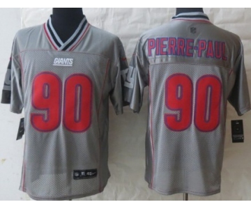 Nike New York Giants #90 Jason Pierre-Paul 2013 Gray Vapor Elite Jersey